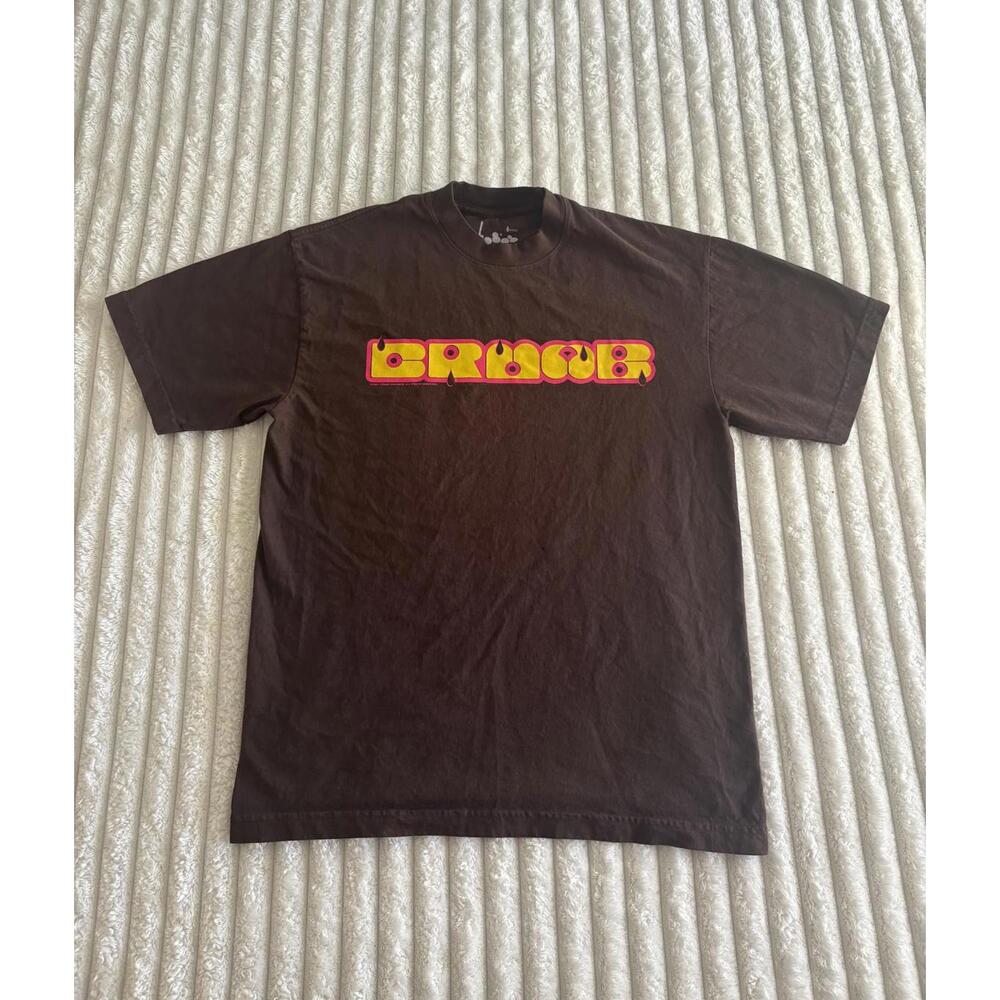 Men's Graphic Rock Band T-Shirt, Crumb Brown Tee